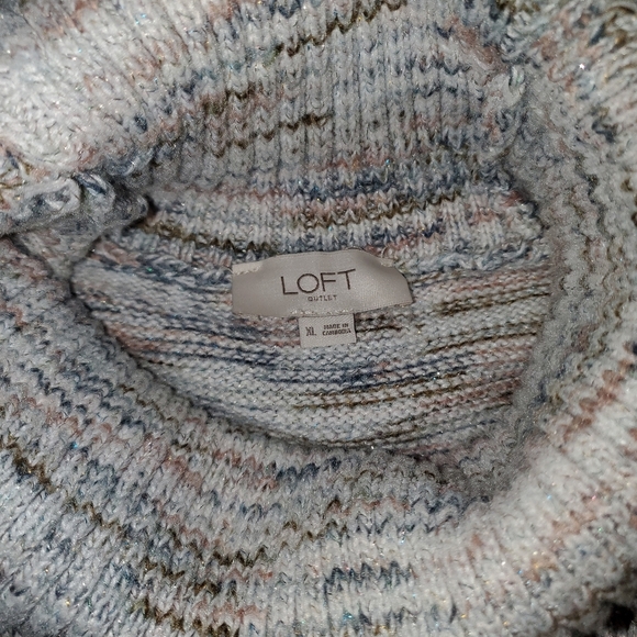 Loft Outlet Turtleneck Sweater with Pockets - Picture 6 of 10